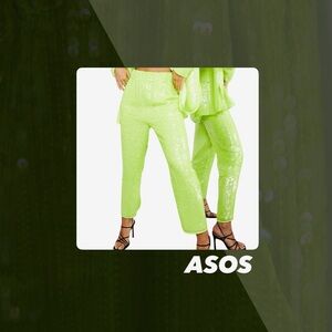 EUC Asos Edition Tapered Sequin Pants